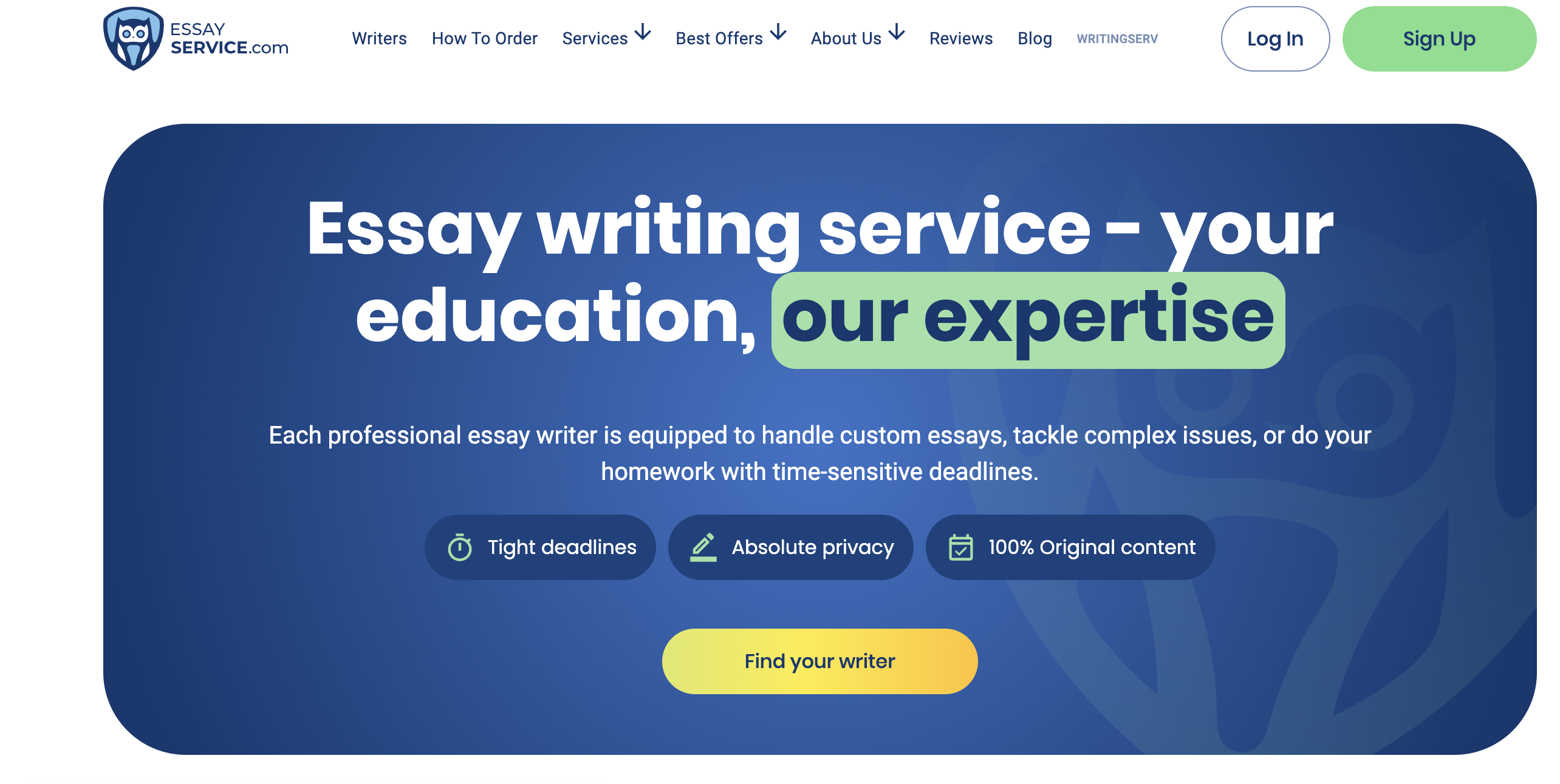 Essay Service connects students with expert essay writers