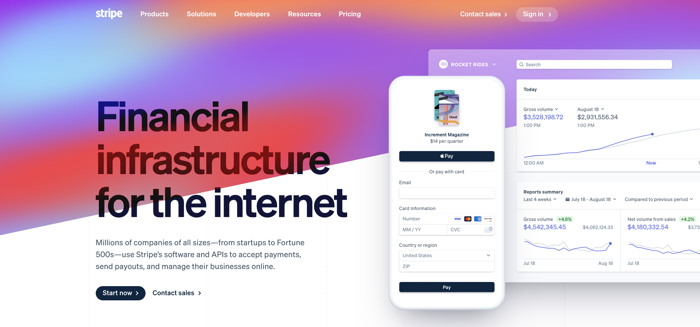Stripe, a financial infrastructure provider.