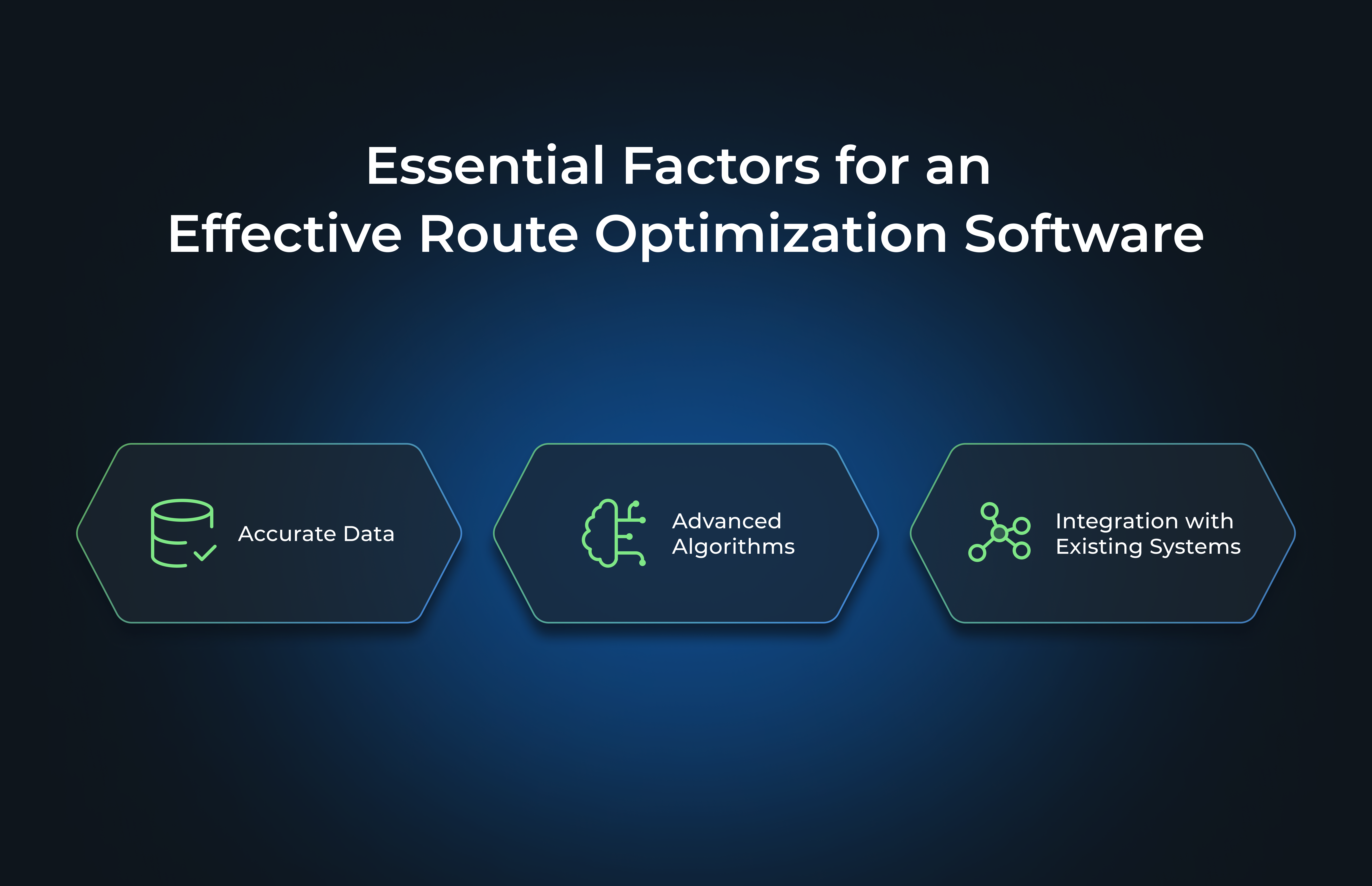 Essential Factors for an Effective Route Optimization Software: Accurate Data, Advanced Algorithms, Integration with Existing Systems

