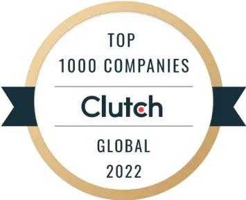 Top 1% in the world<br>by Clutch.co<br><span>2022</span>